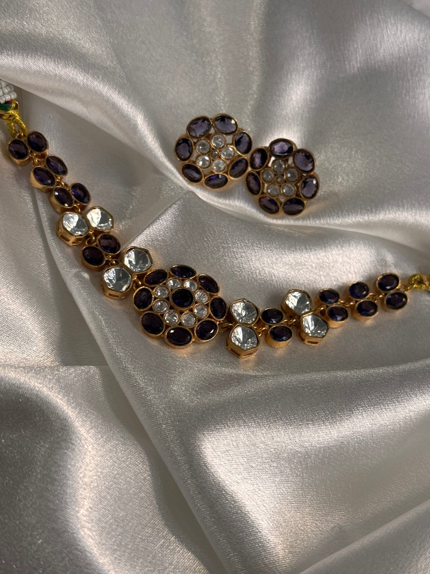 FMC1167 - Mossanite Kundan Necklace