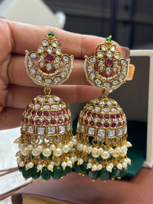 FMC2695 - Bikaneri Pachi Kundan Jhumki
