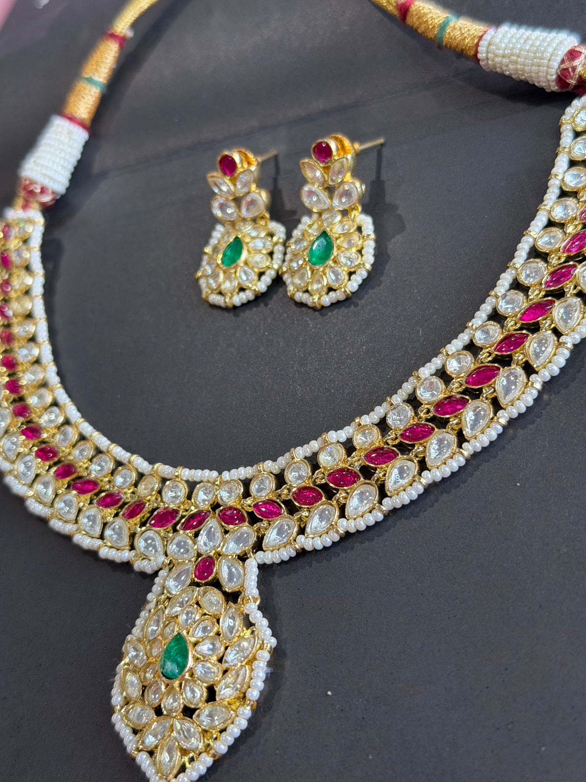 FMC3055 - Pachi Kundan Necklace Set