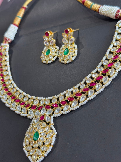 FMC3055 - Pachi Kundan Necklace Set