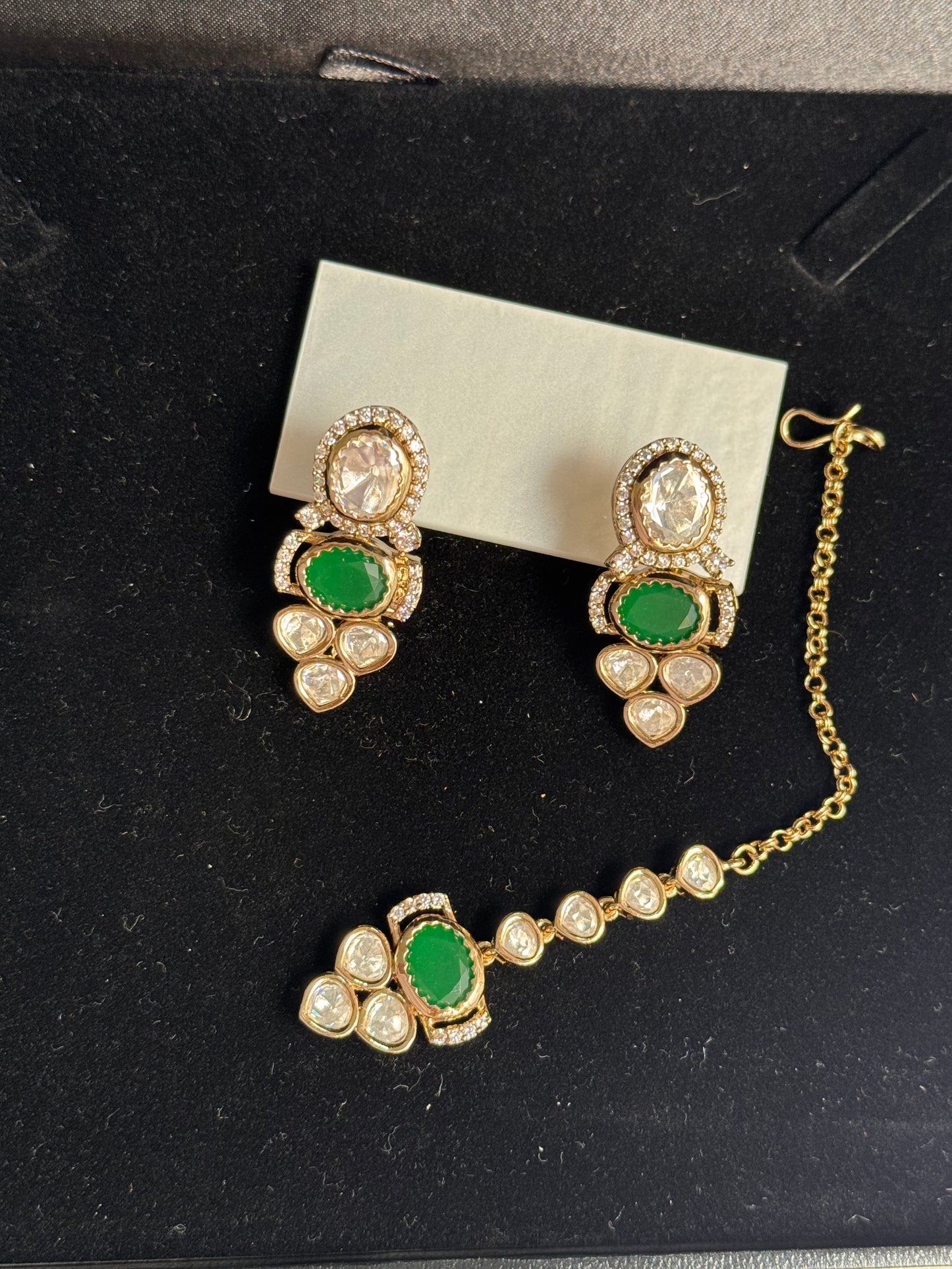 FMC1980 - Mossanite Kundan Necklace