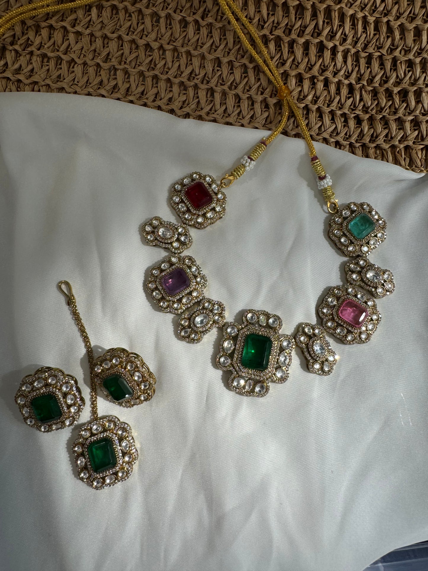 FMC3367 - Uncut Kundan Necklace