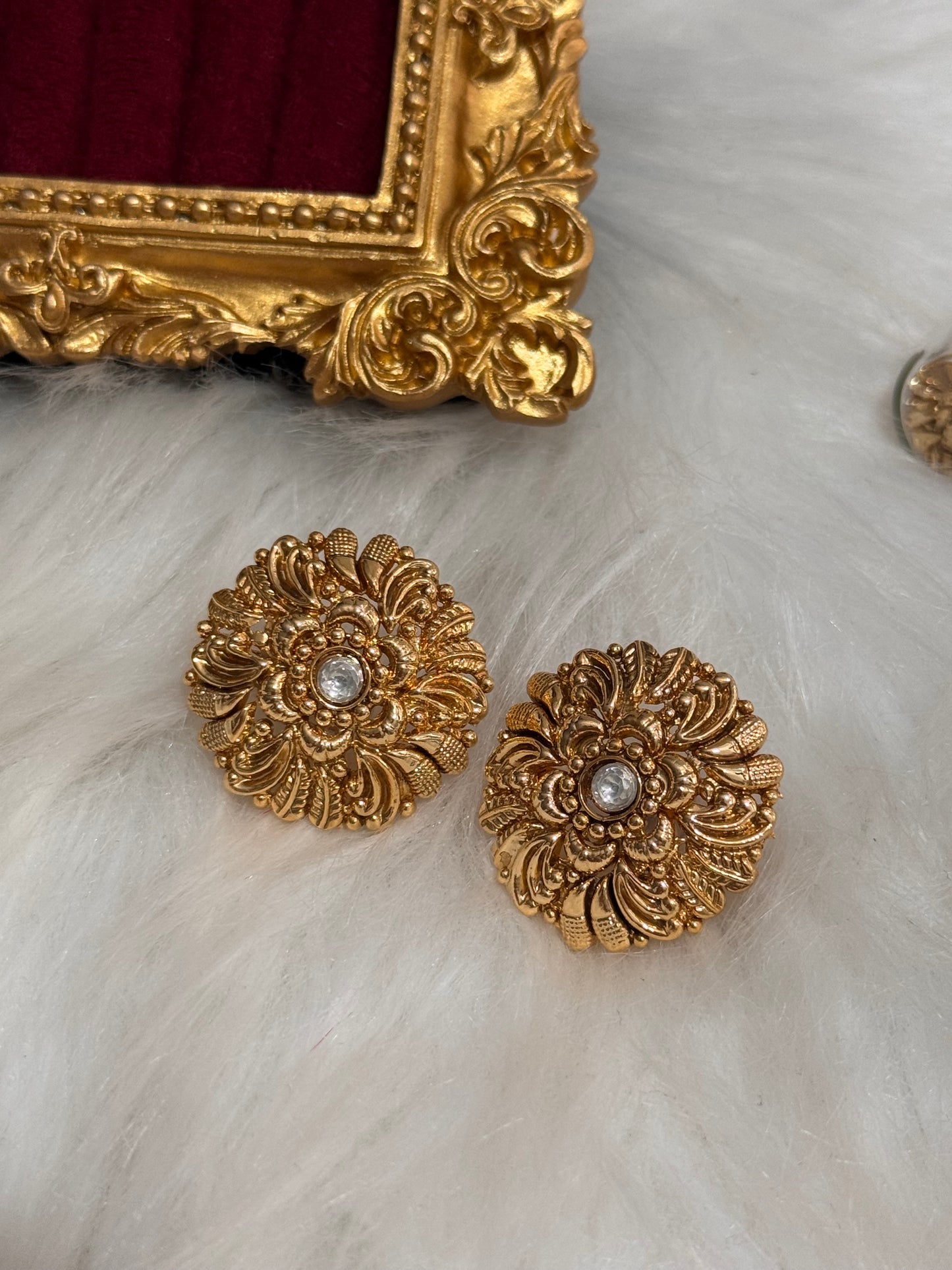 FMC1364 - 2 Gram Gold Plated Stud Earrings