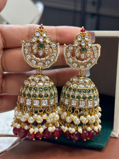 FMC2695 - Bikaneri Pachi Kundan Jhumki