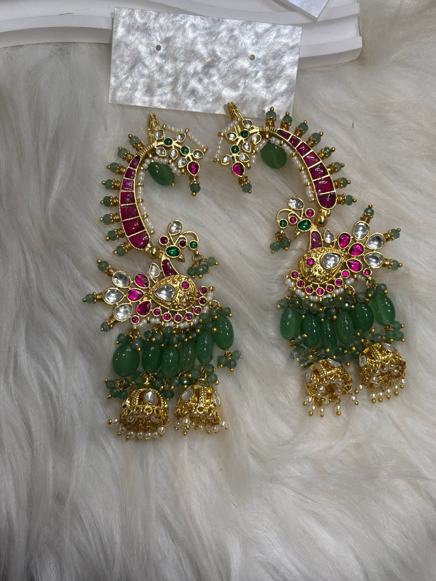 FMC2788 - Pachi Kundan Cuff Earrings