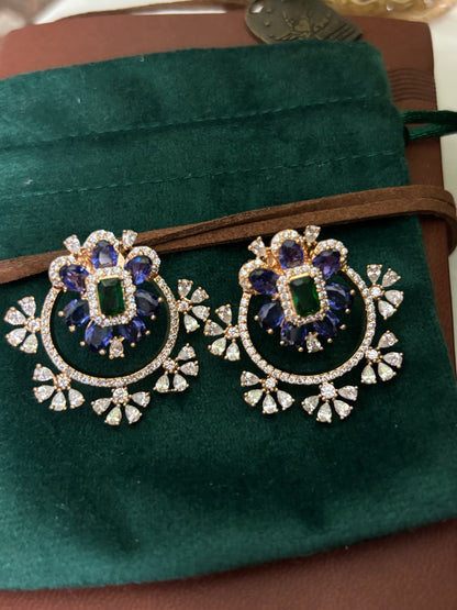 FMC1515 - Hajoori Lal Style Stud Earrings