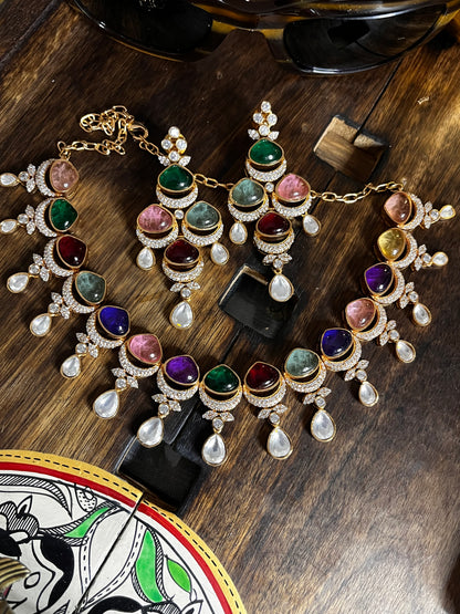 FMC1356 - Mossanite Kundan Set