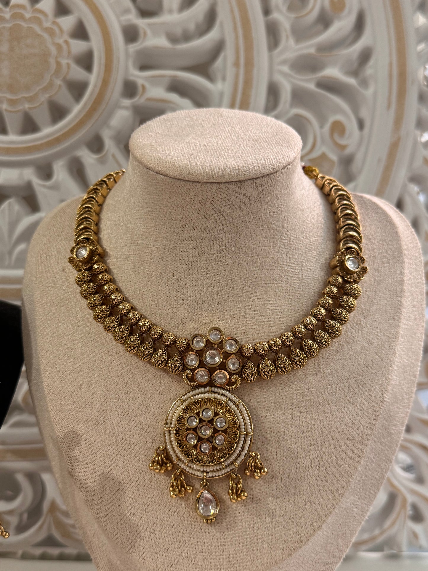 FMC3617 - Rajwada Gold Plated Necklace