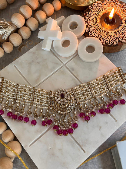 FMC566- Polki Necklace Set