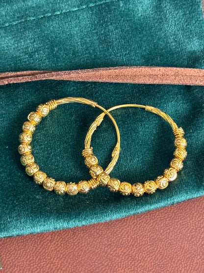 FMC9040 - Gold Plated Traditional Hoops