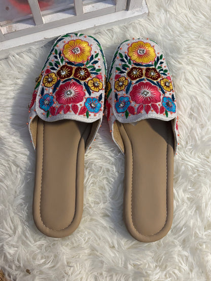 FMC4001 - Hand Embroidered Heels (short)