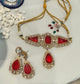 FMC3125 - mossanite kundan necklace