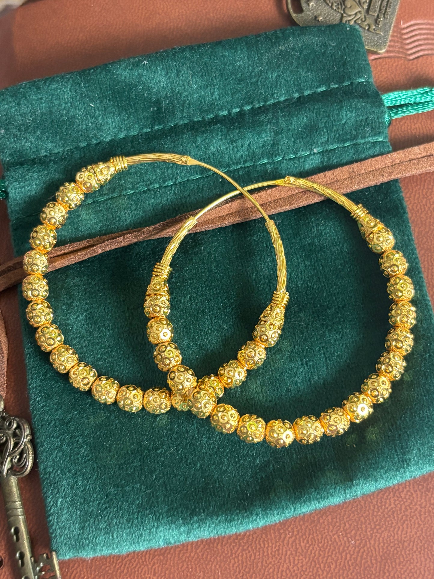 FMC9009 - Gold Plated  Traditional Hoops