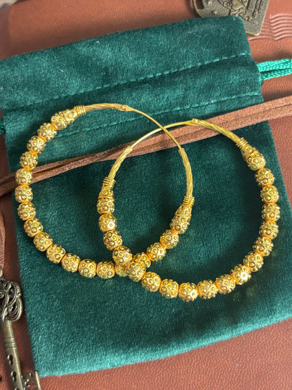 FMC9009 - Gold Plated  Traditional Hoops