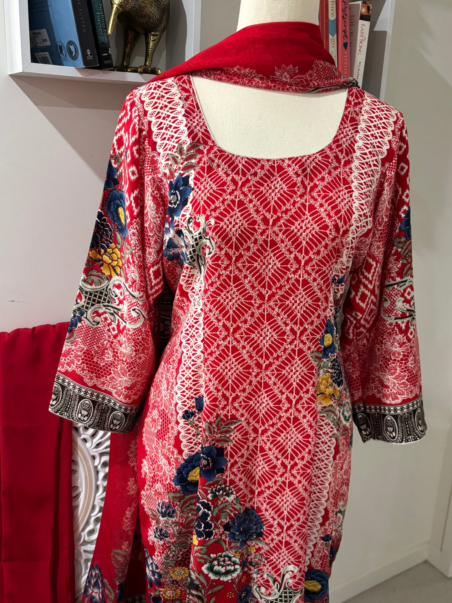 Digital Printed Crepe Pant Suit