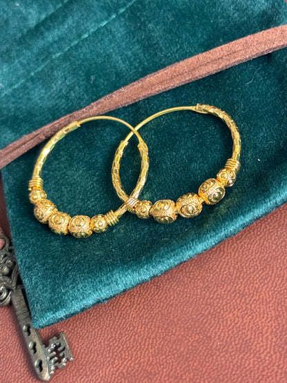FMC9050 - Gold Plated Traditional Hoops
