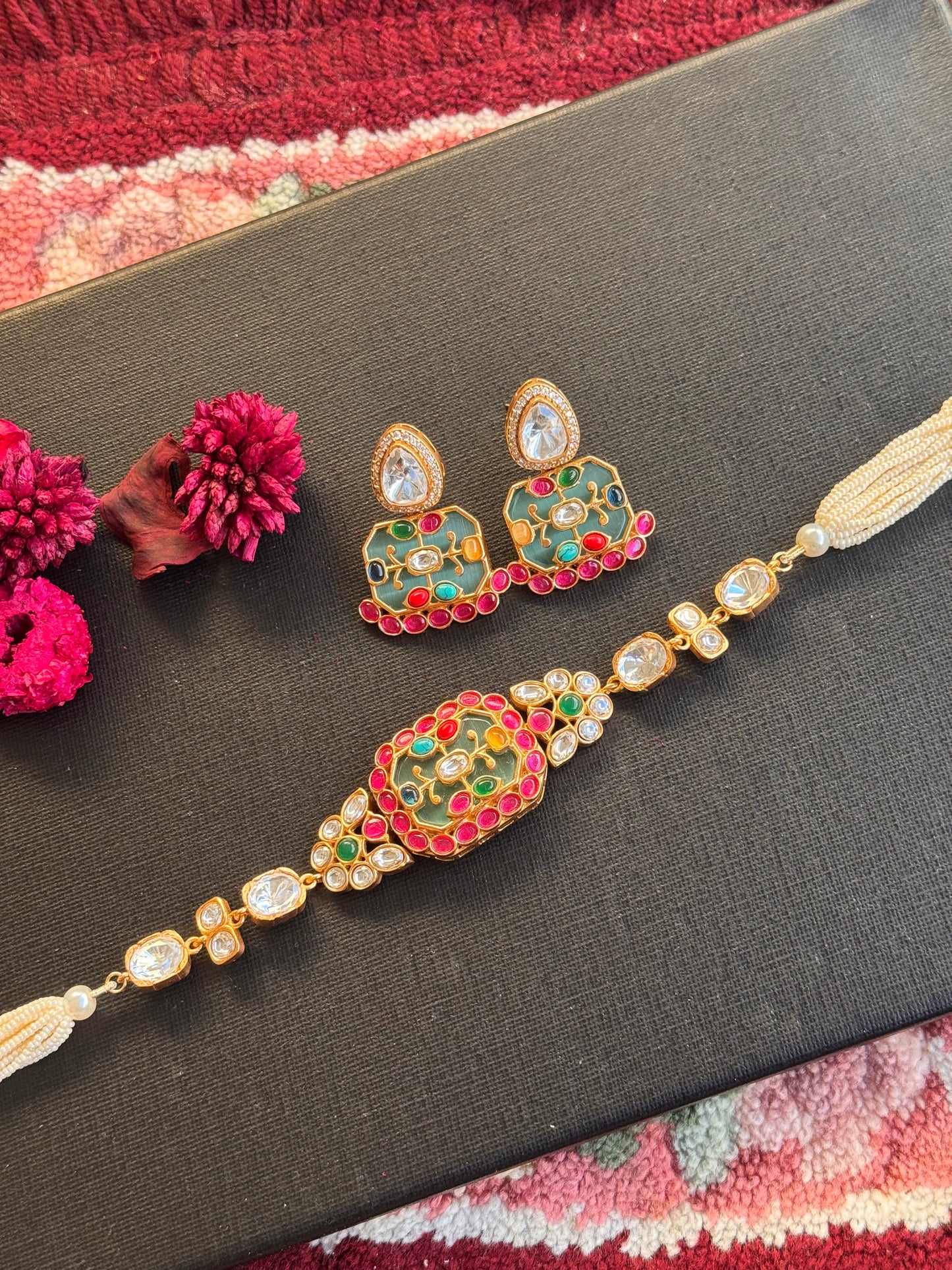 FMC3456 - Antique Mossanite Chokar