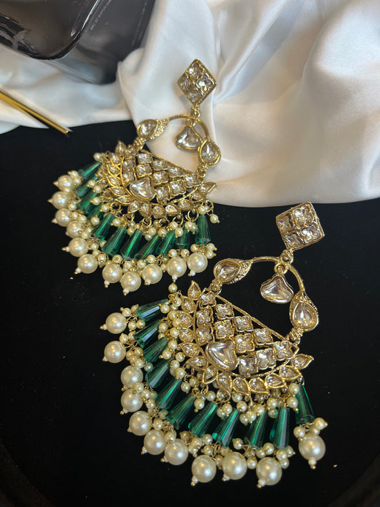 FMC129 - Kundan Earrings - $8 OFF