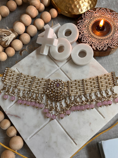 FMC566- Polki Necklace Set