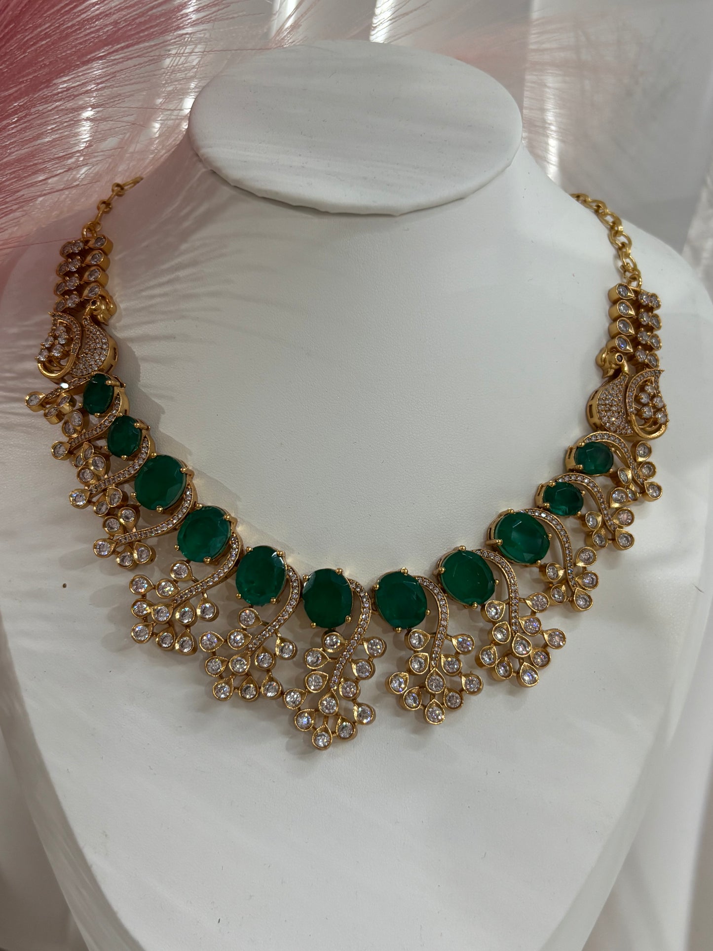 FMC4475 - Uncut Kundan Necklace Set