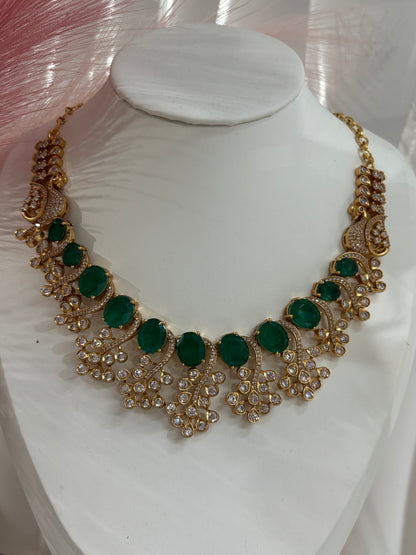 FMC4475 - Uncut Kundan Necklace Set