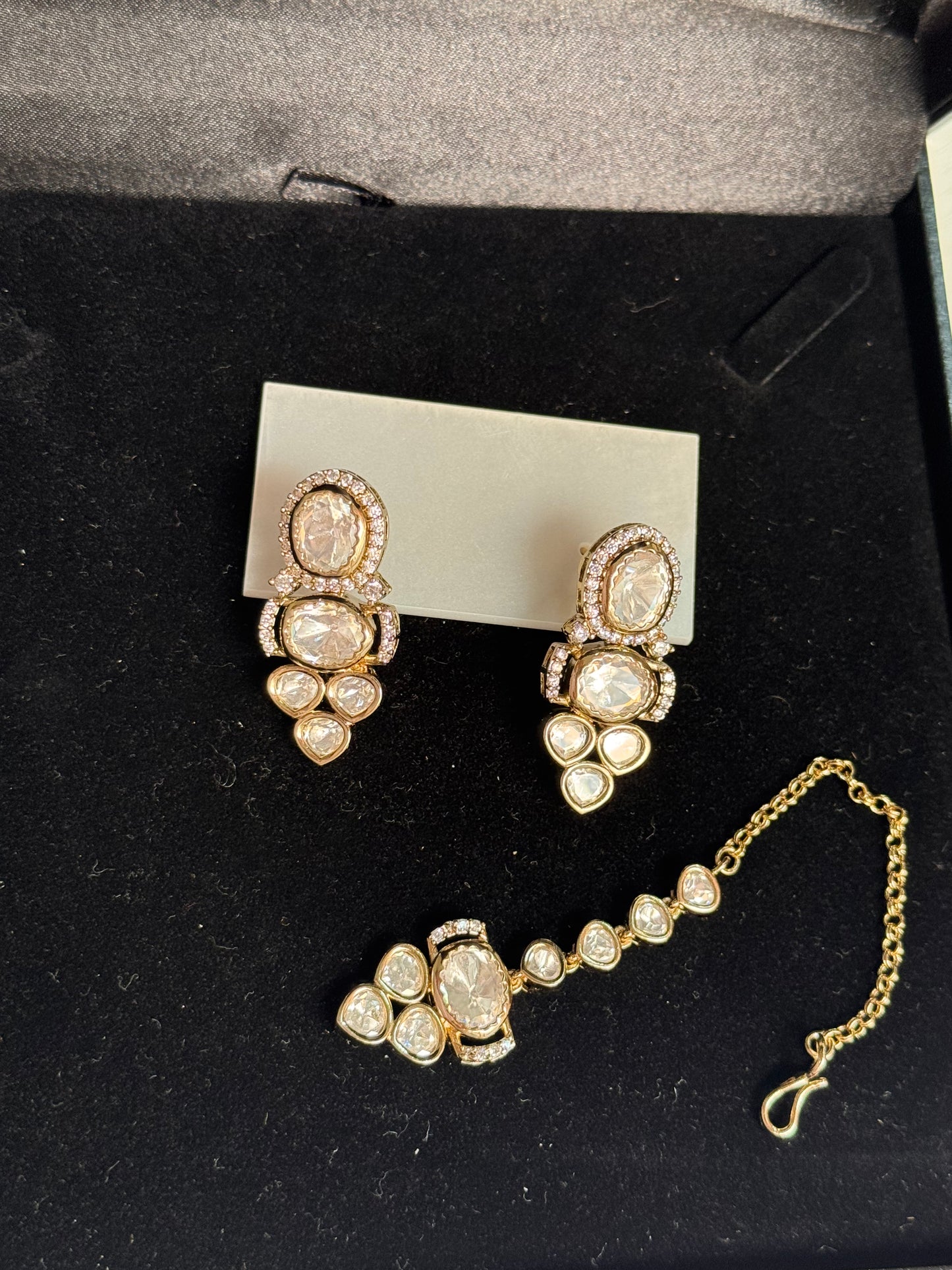 FMC1980 - Mossanite Kundan Necklace