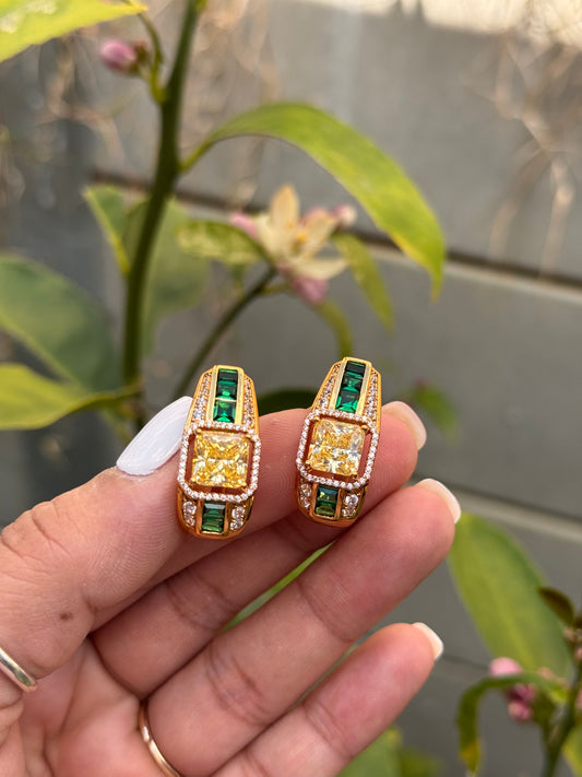 FMC1070 - 22 Carat Gold Plated Hoops