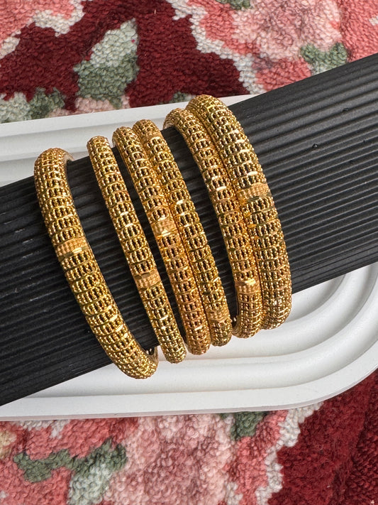 FMC1540 - Gold Plated Kangan Bangles Set