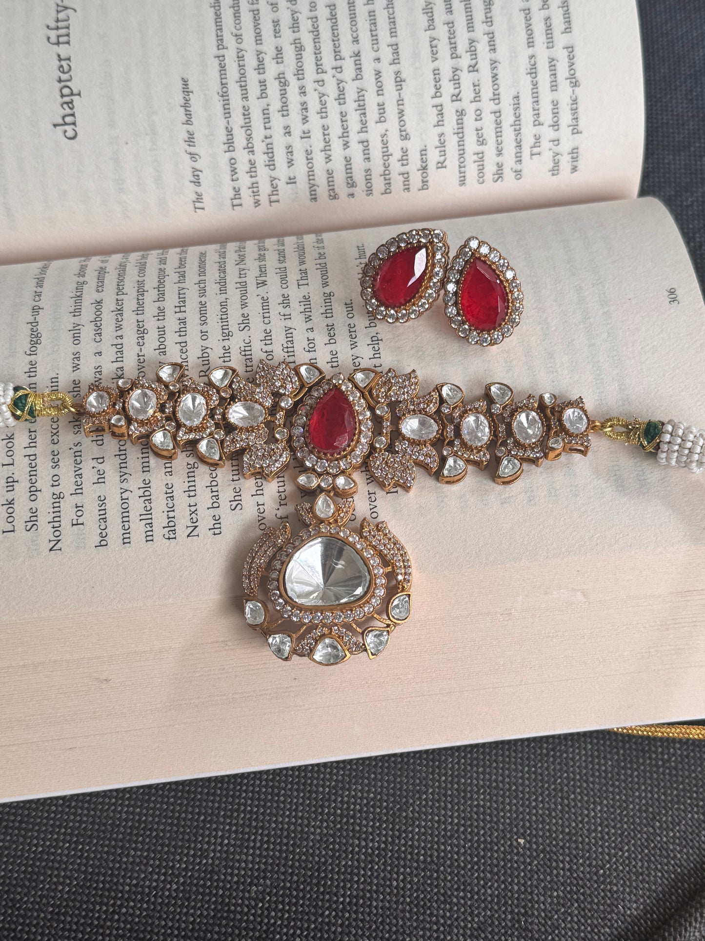 FMC2365 - Mossanite Kundan Necklace