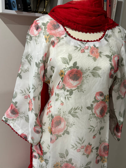 Soft Organza Farshi Salwar Suit