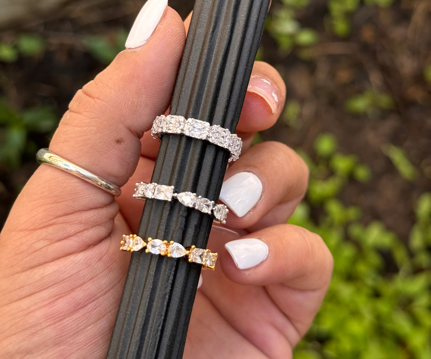 FMC545 - CZ & WGP Band Ring