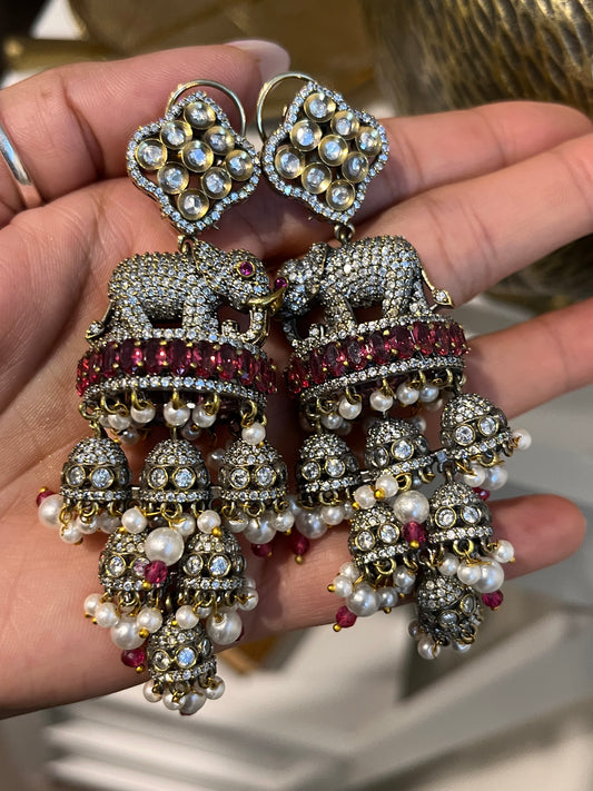 FMC398 - Uncut Kundan Earrings