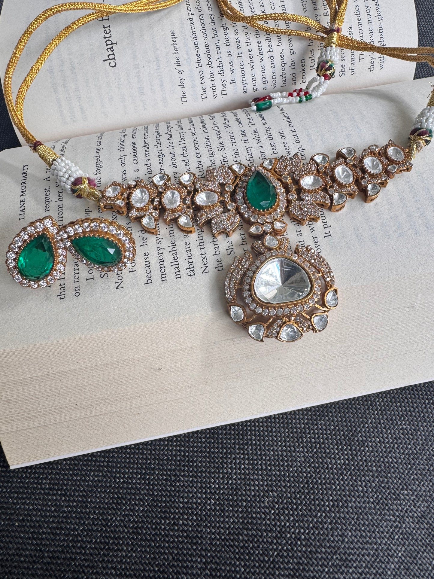 FMC2365 - Mossanite Kundan Necklace
