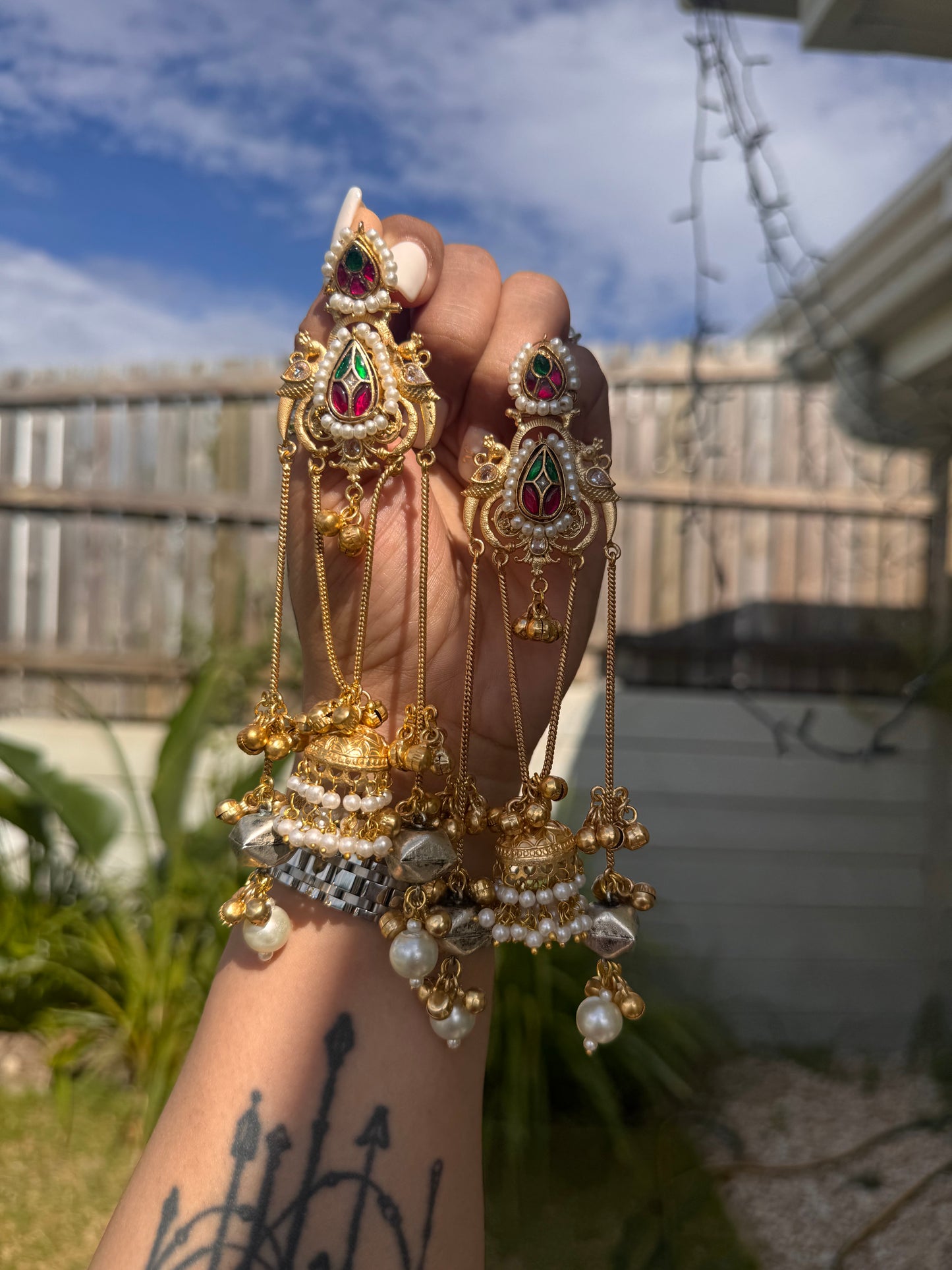 FMC1451 - Brass (Kashmiri) Earrings