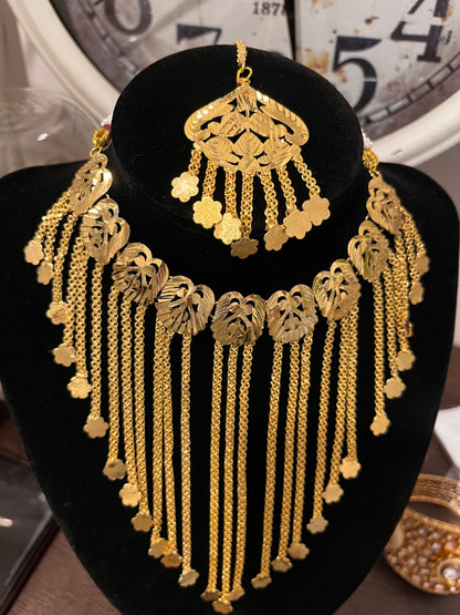 FMC215 - Traditional Gold Plated Necklace