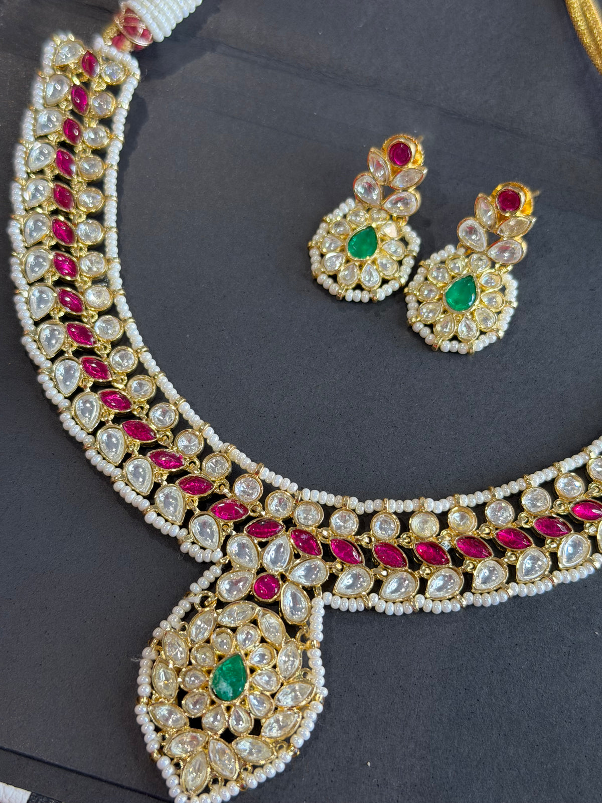 FMC3055 - Pachi Kundan Necklace Set