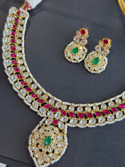 FMC3055 - Pachi Kundan Necklace Set