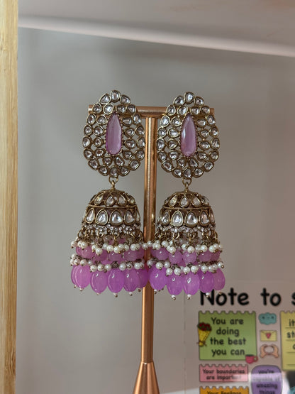 FMC595 - Kundan Jhumki Earrings