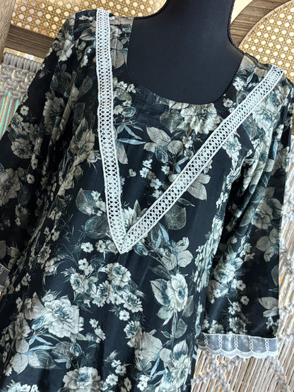 Pure Tabby Silk Farshi Salwar Suit