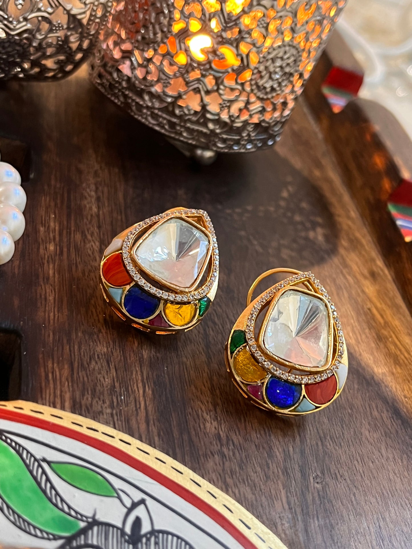 FMC219 - Uncut Kundan Studs