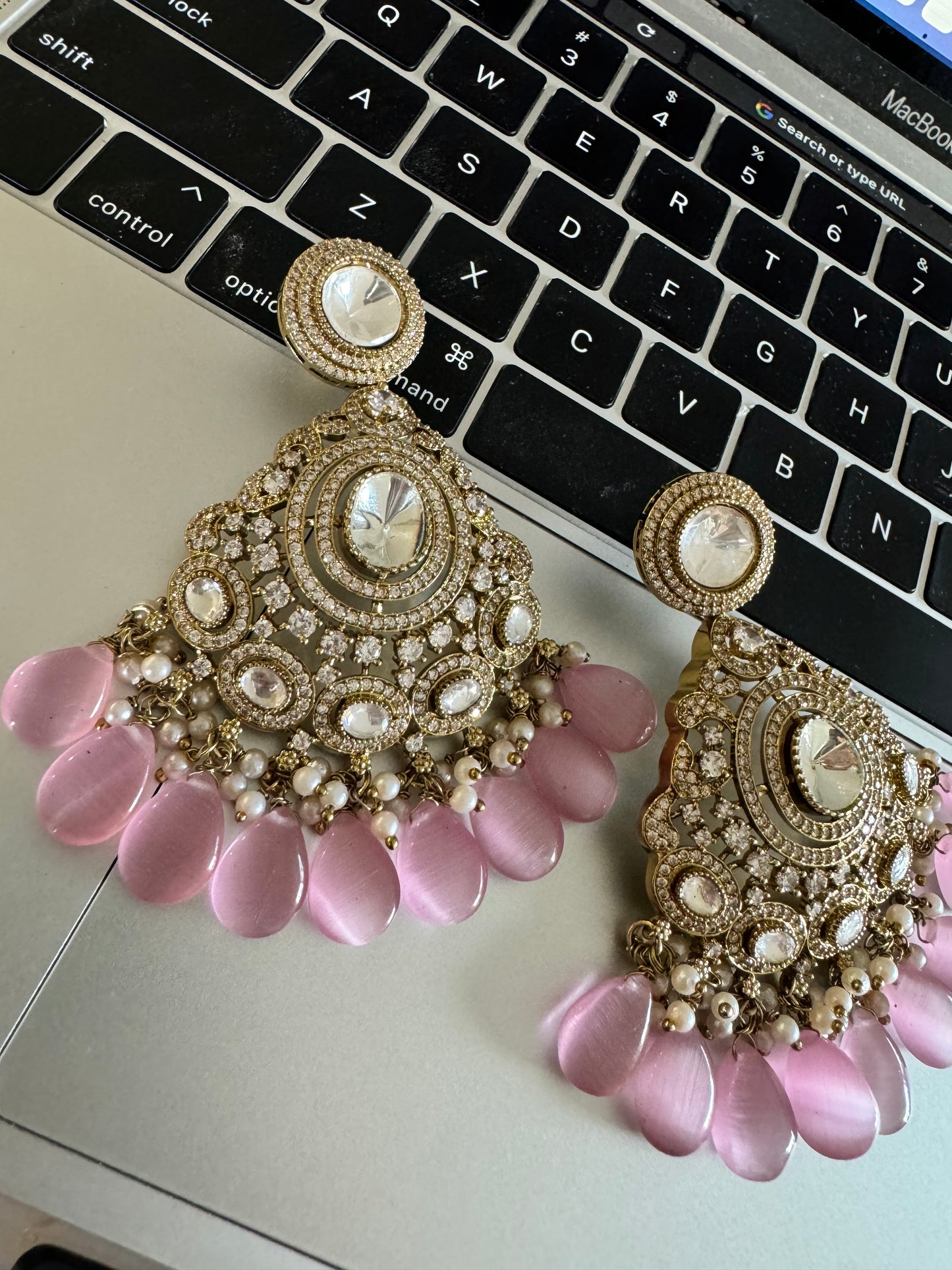 FMC1555 - Uncut Kundan Earrings