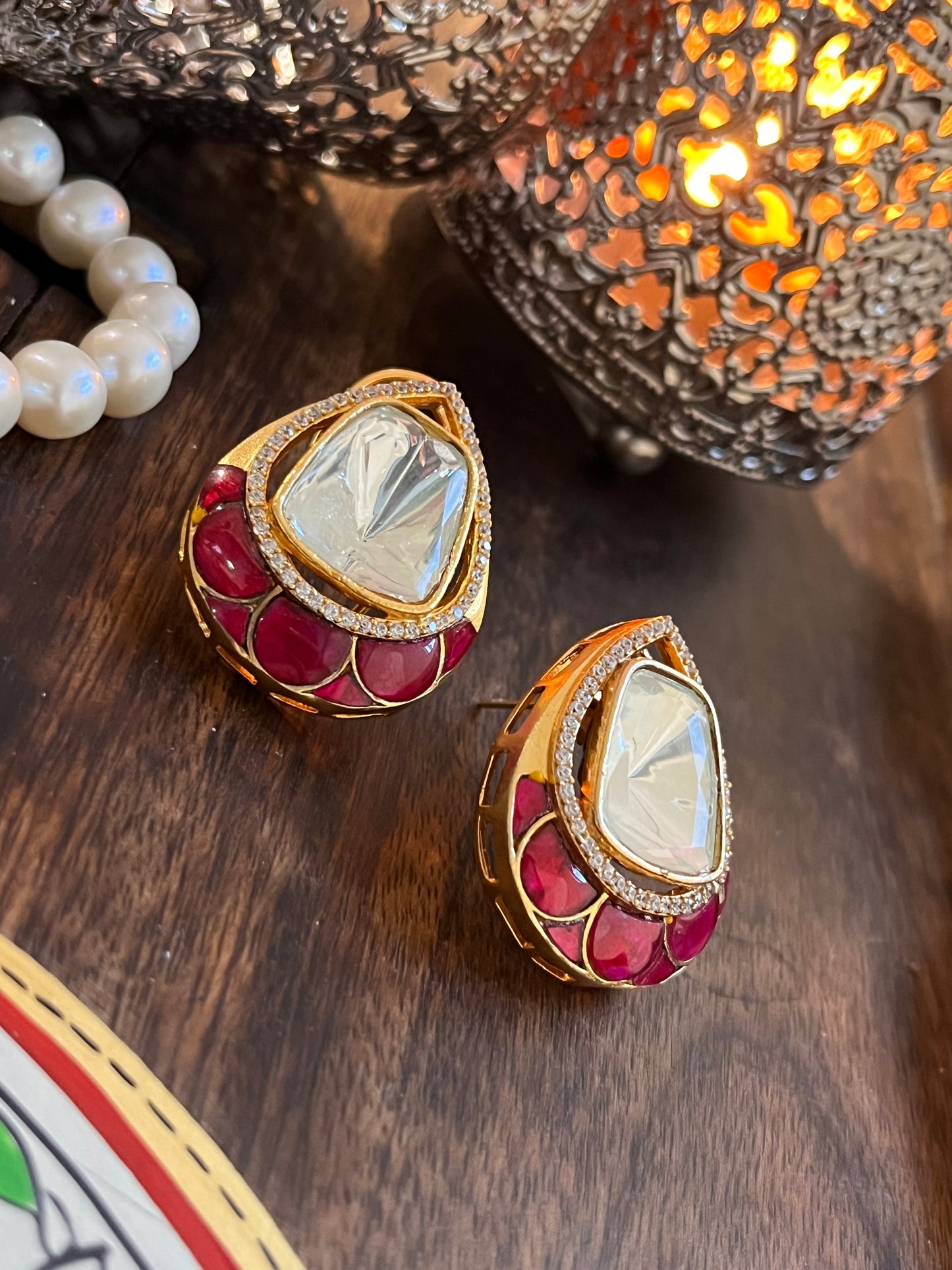 FMC219 - Uncut Kundan Studs