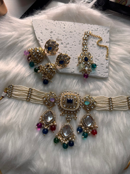 FMC525 - Kundan Chokar Necklace