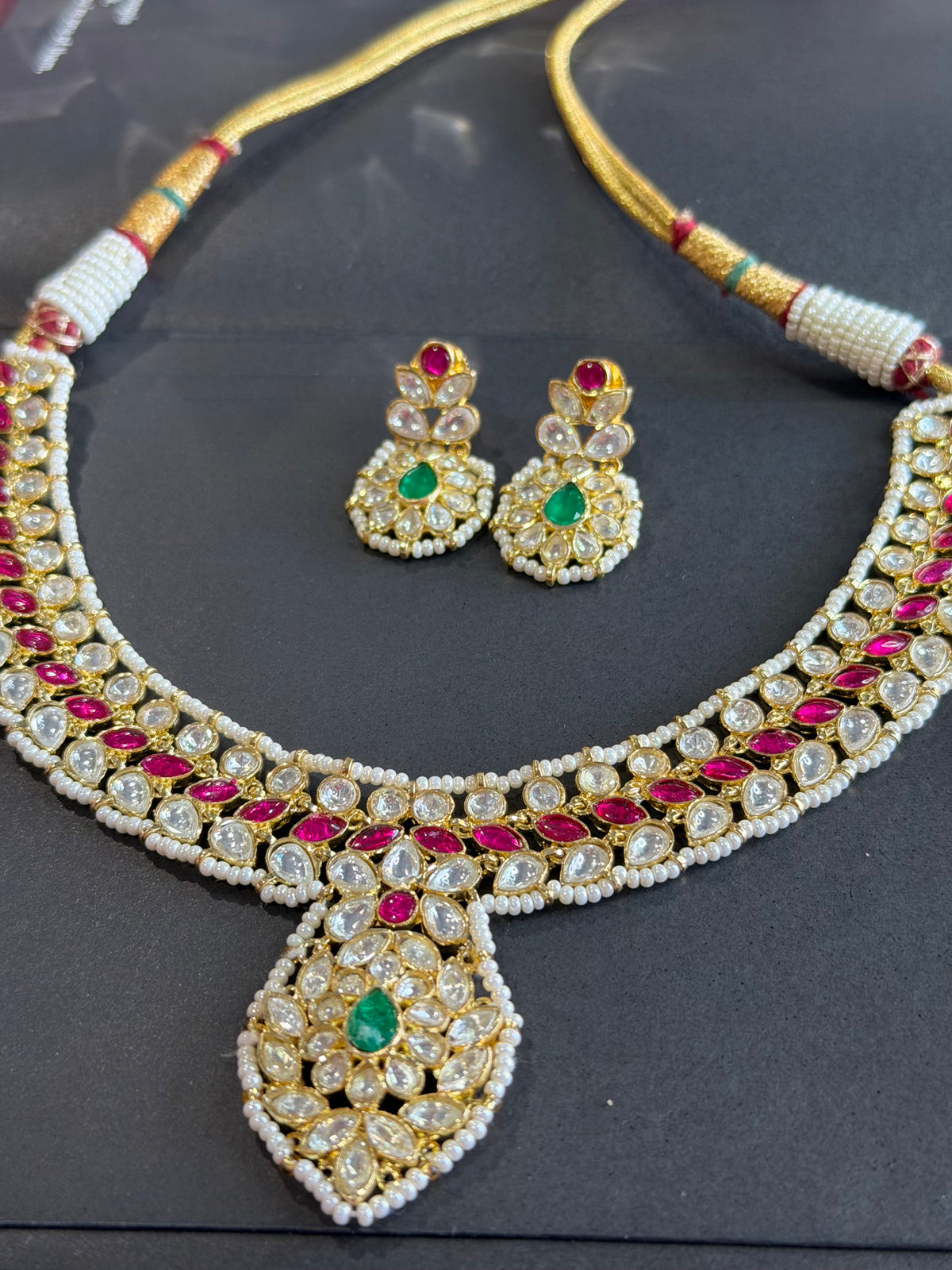 FMC3055 - Pachi Kundan Necklace Set