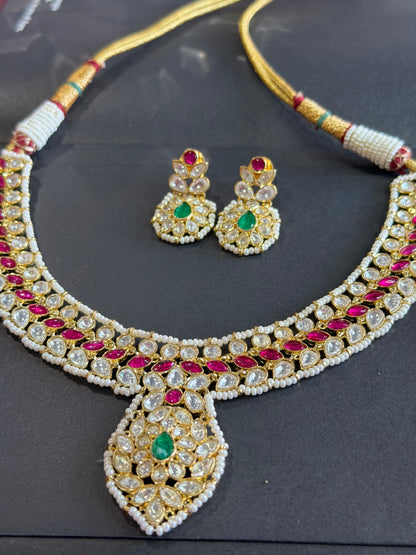FMC3055 - Pachi Kundan Necklace Set