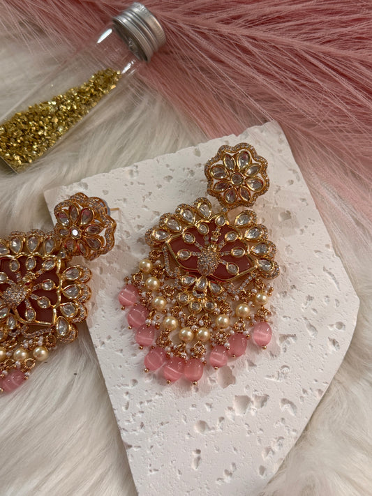 FMC2640 - Uncut Kundan Earrings