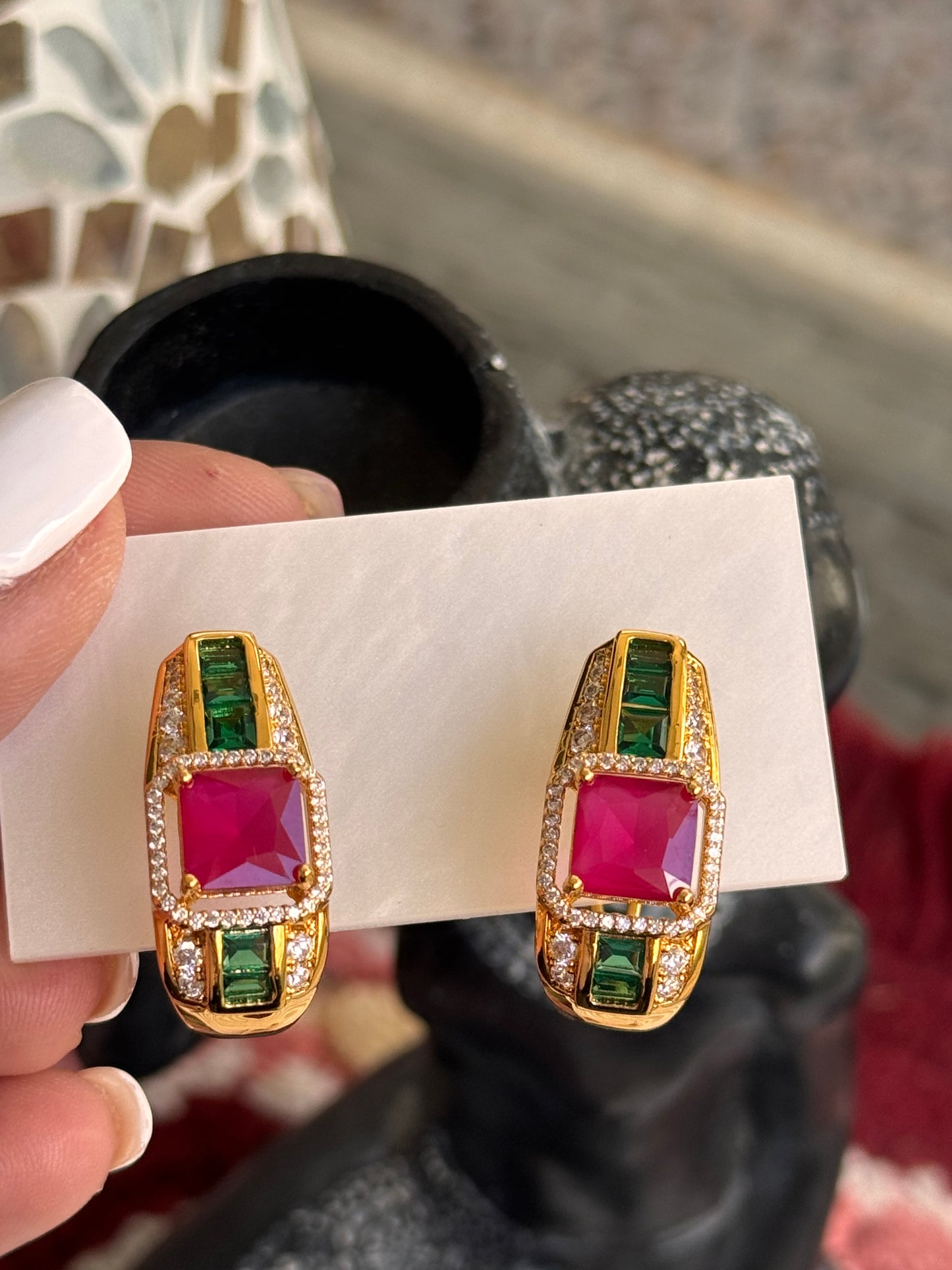 FMC1070 - 22 Carat Gold Plated Hoops