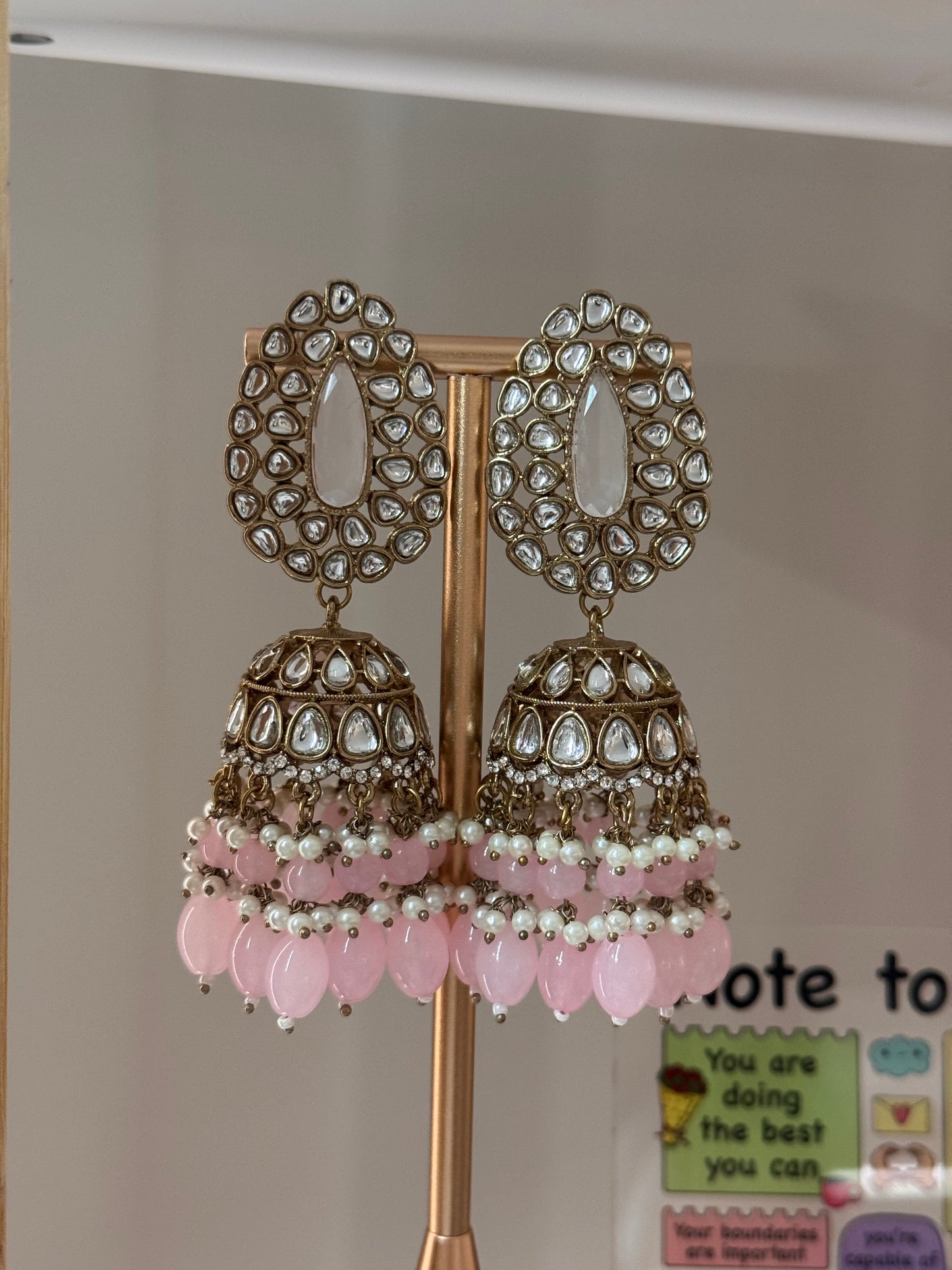 FMC595 - Kundan Jhumki Earrings