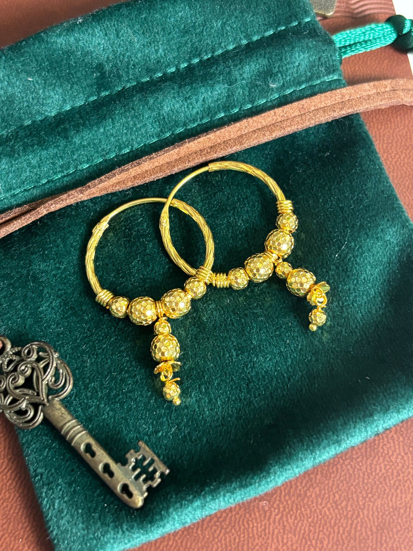 FMC9080 - Gold Plated  Traditional Hoops