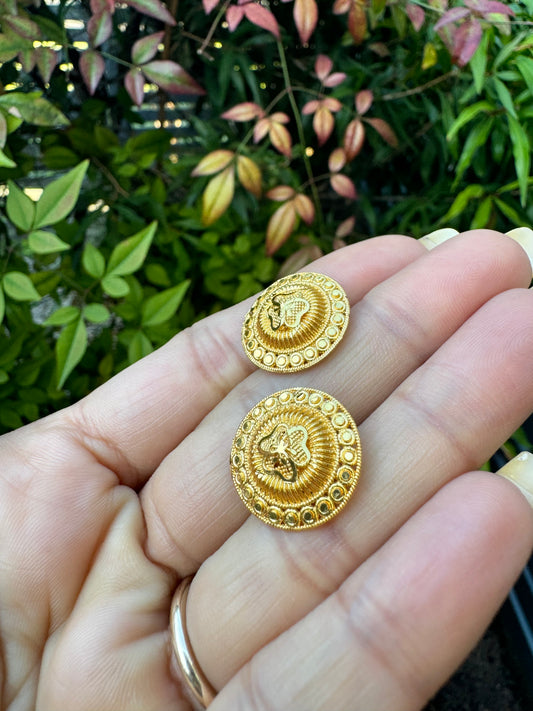 FMC077 - Gold plated stud earrings